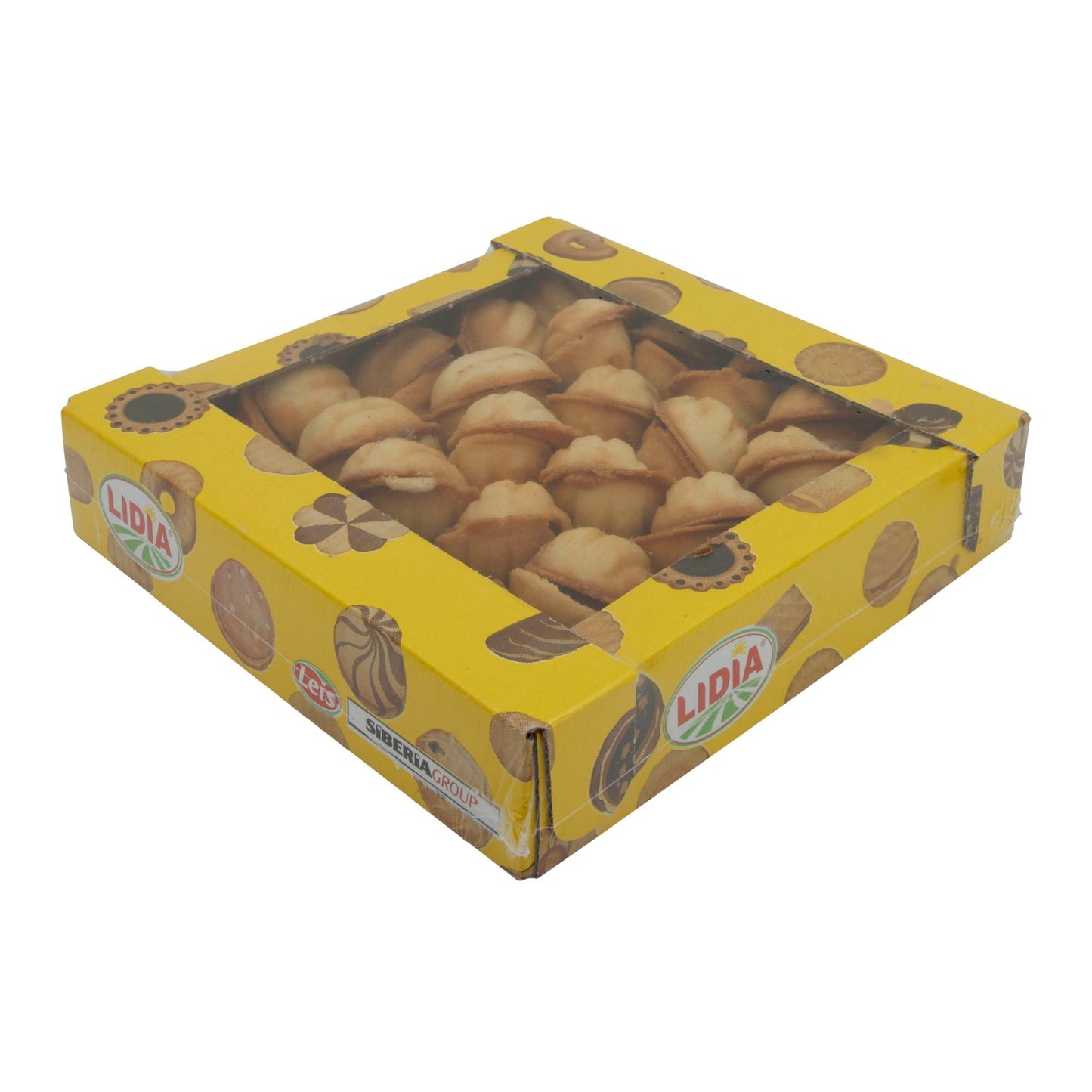 Gebäck Lidia „Oreschki“ | Klassische russische Kekse | Mit gezuckerter Kondensmilchfüllung | 600 g LIDIA