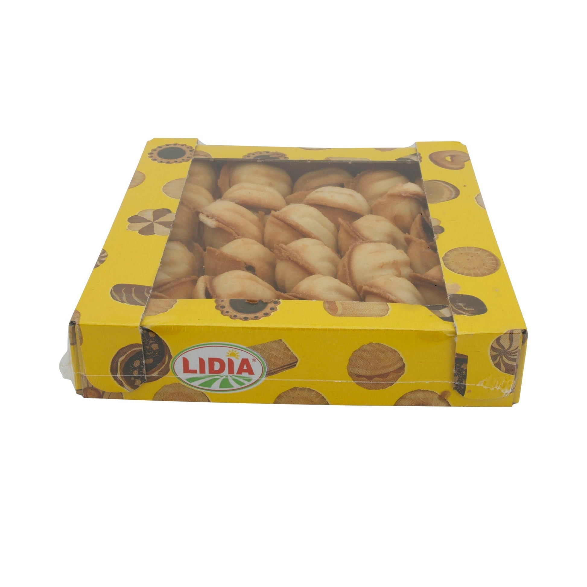 Gebäck Lidia „Oreschki“ | Klassische russische Kekse | Mit gezuckerter Kondensmilchfüllung | 600 g LIDIA