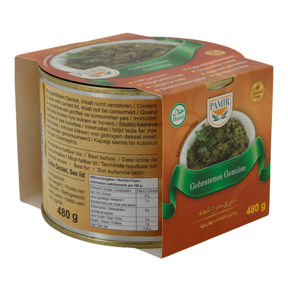 Fried Vegetables Pamir | Spicy | Halal | 480 g Can