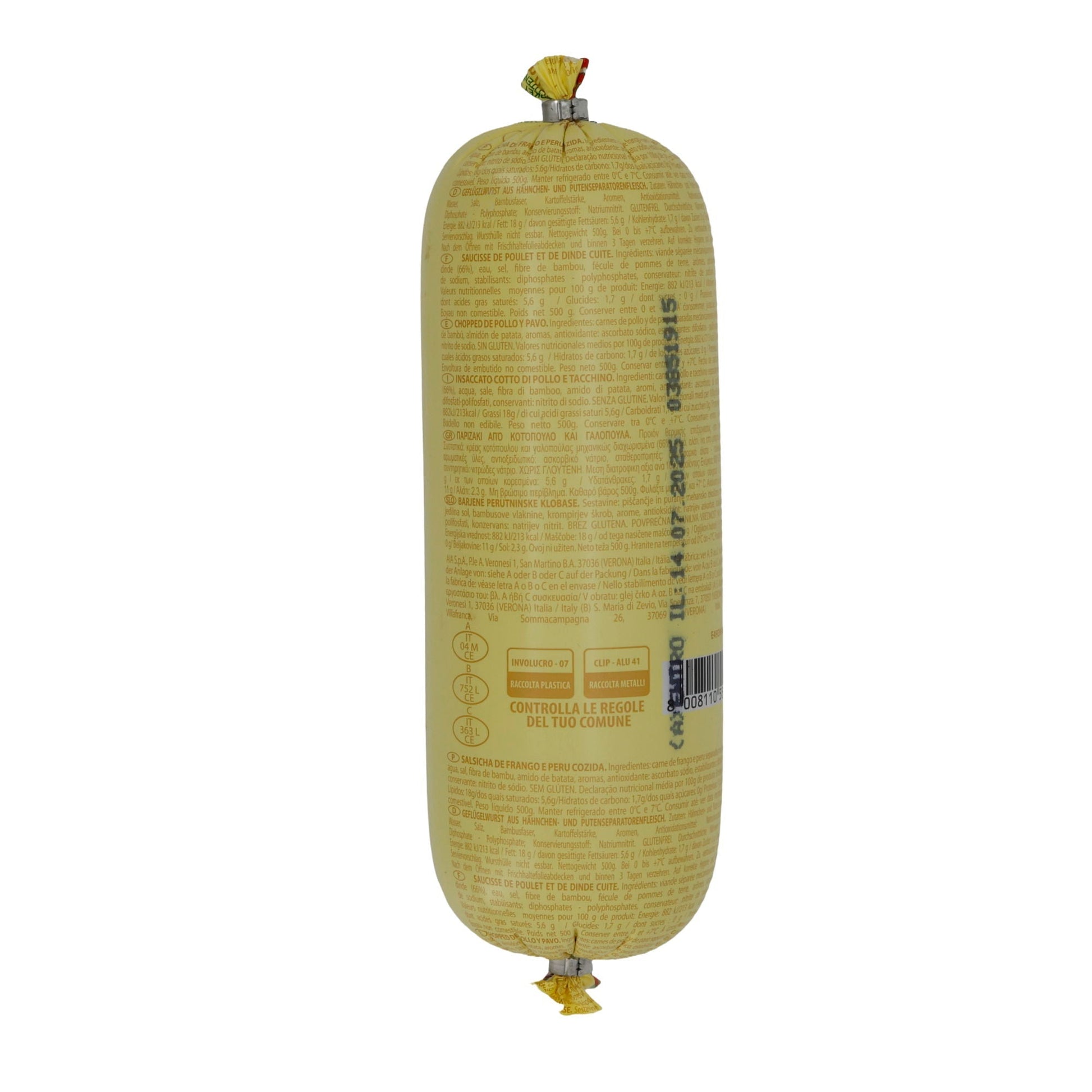 Geflügelwurst AIA Wudy Pop! | Halal-gekocht, für Hot Dogs & Snacks | 500 g AIA