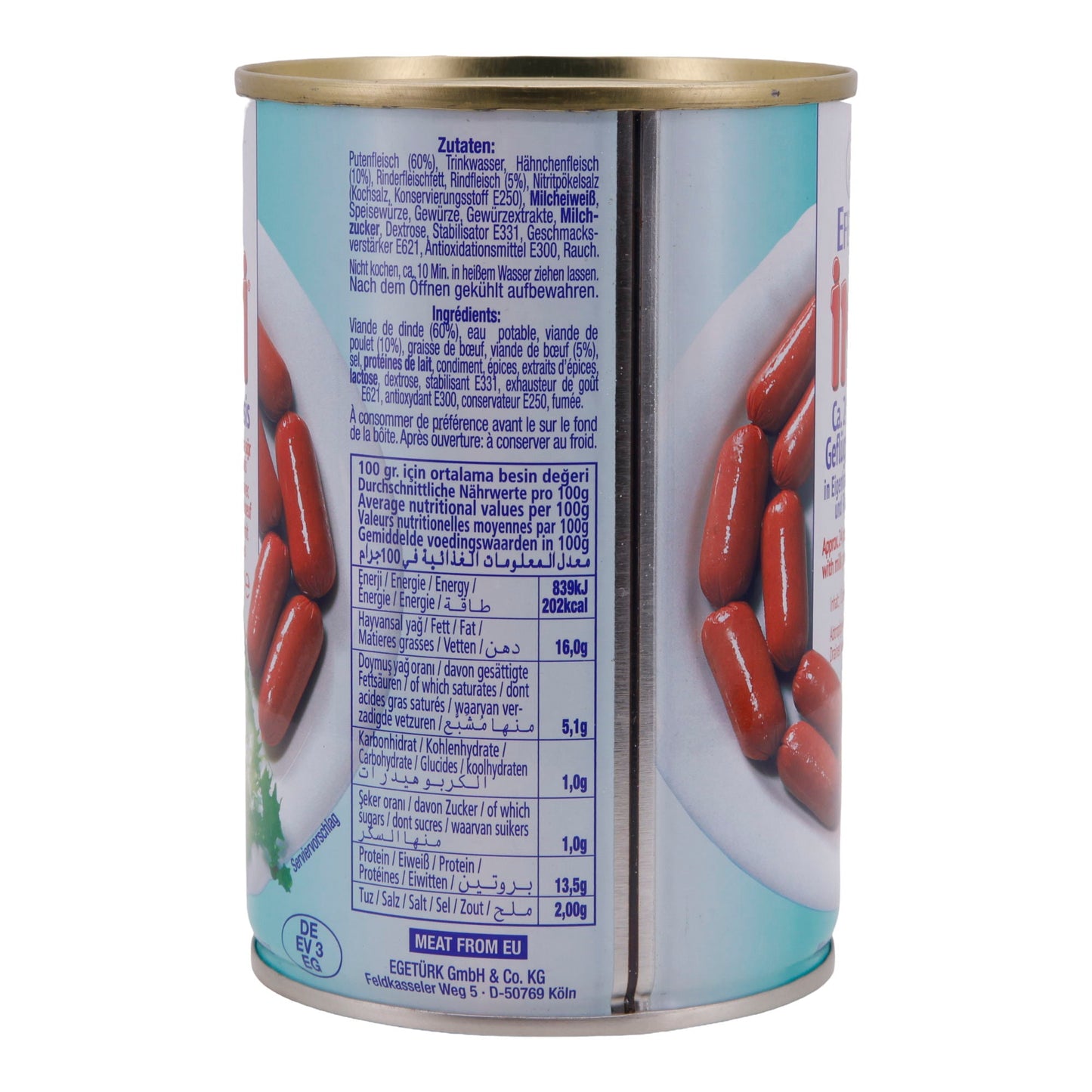 Geflügelworstjes Efepasa INCI | Cocktailworstjes | Ca. 24 stuks | 400 g