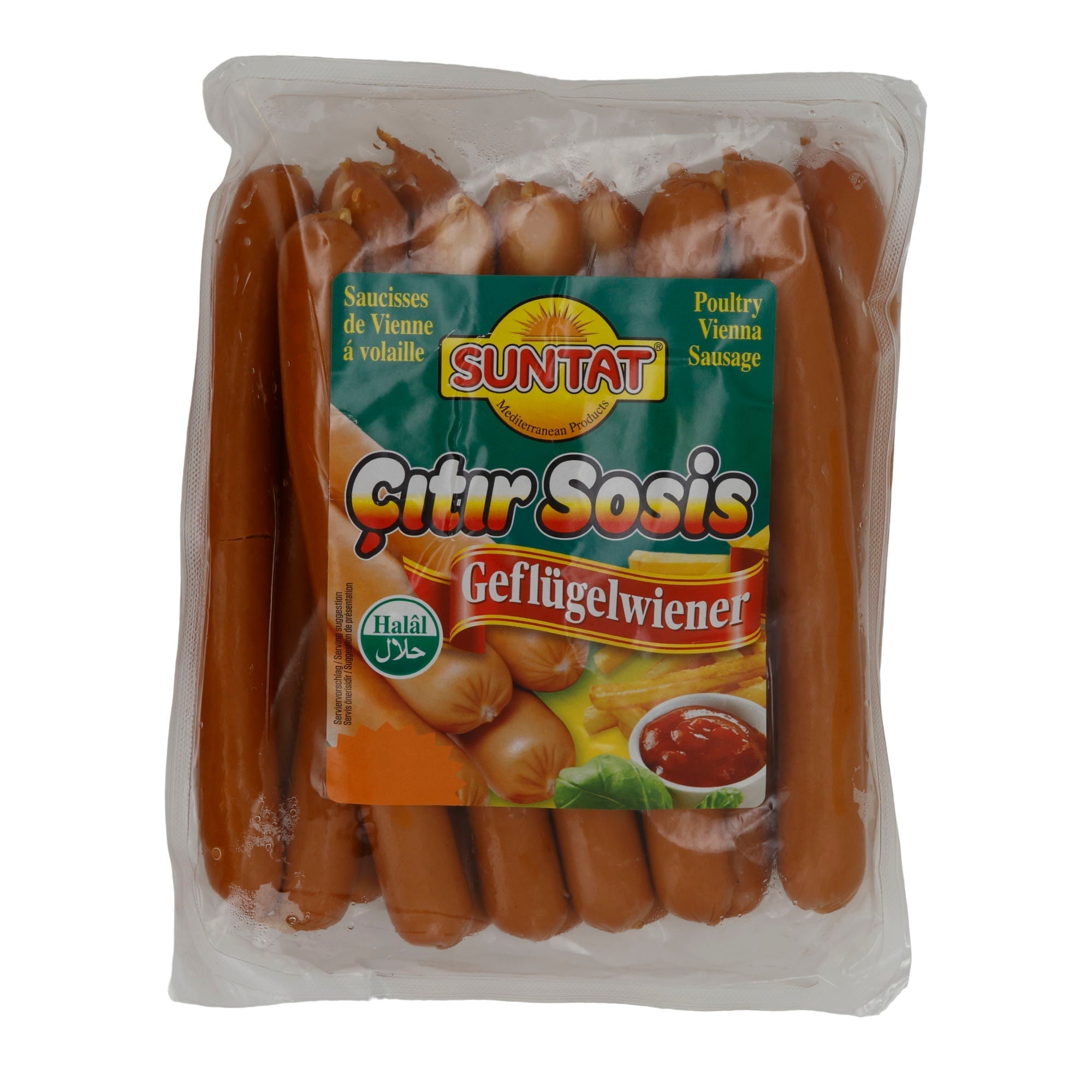 Geflügelwürstchen Suntat | Çıtır Sosis | Halal, vielseitig | 700 g SUNTAT