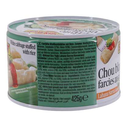 Foglie di cavolo bianco ripiene Suntat | Verdure | Lahana Sarma Konservesi | 425 g