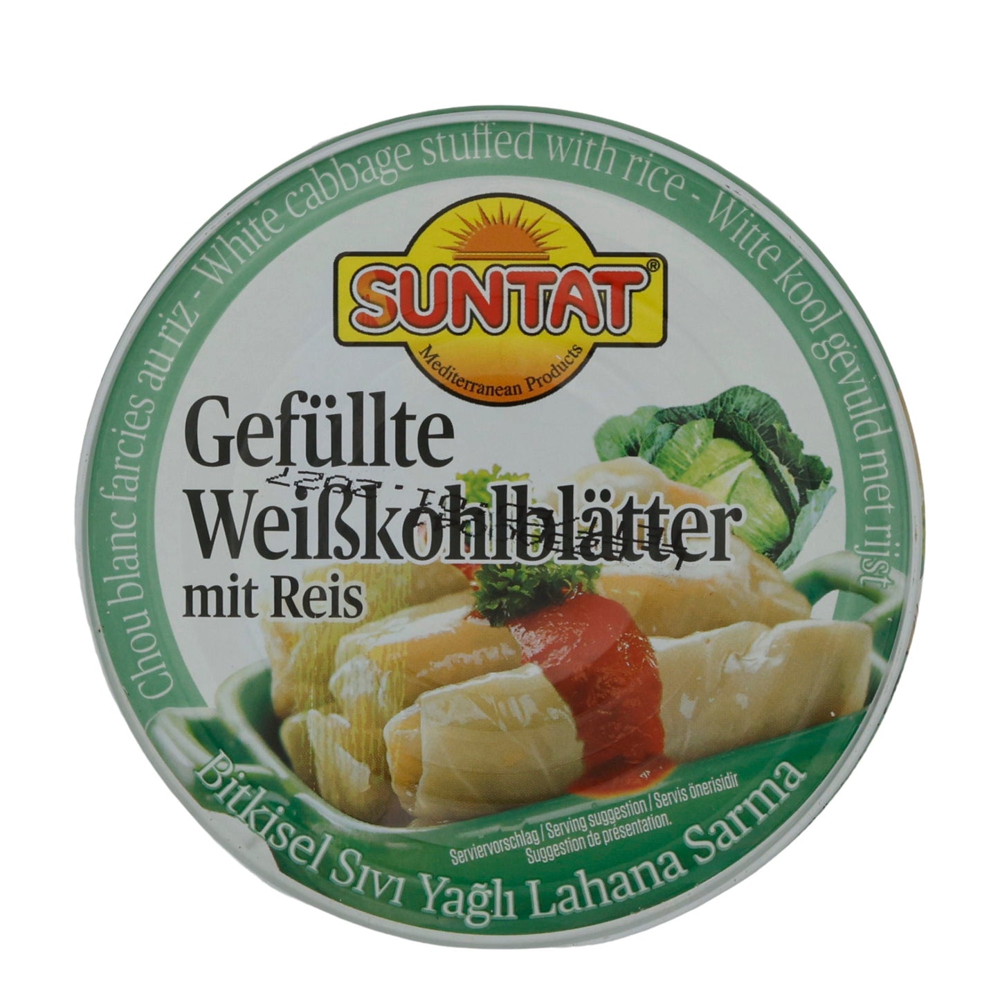 Foglie di cavolo bianco ripiene Suntat | Verdure | Lahana Sarma Konservesi | 425 g