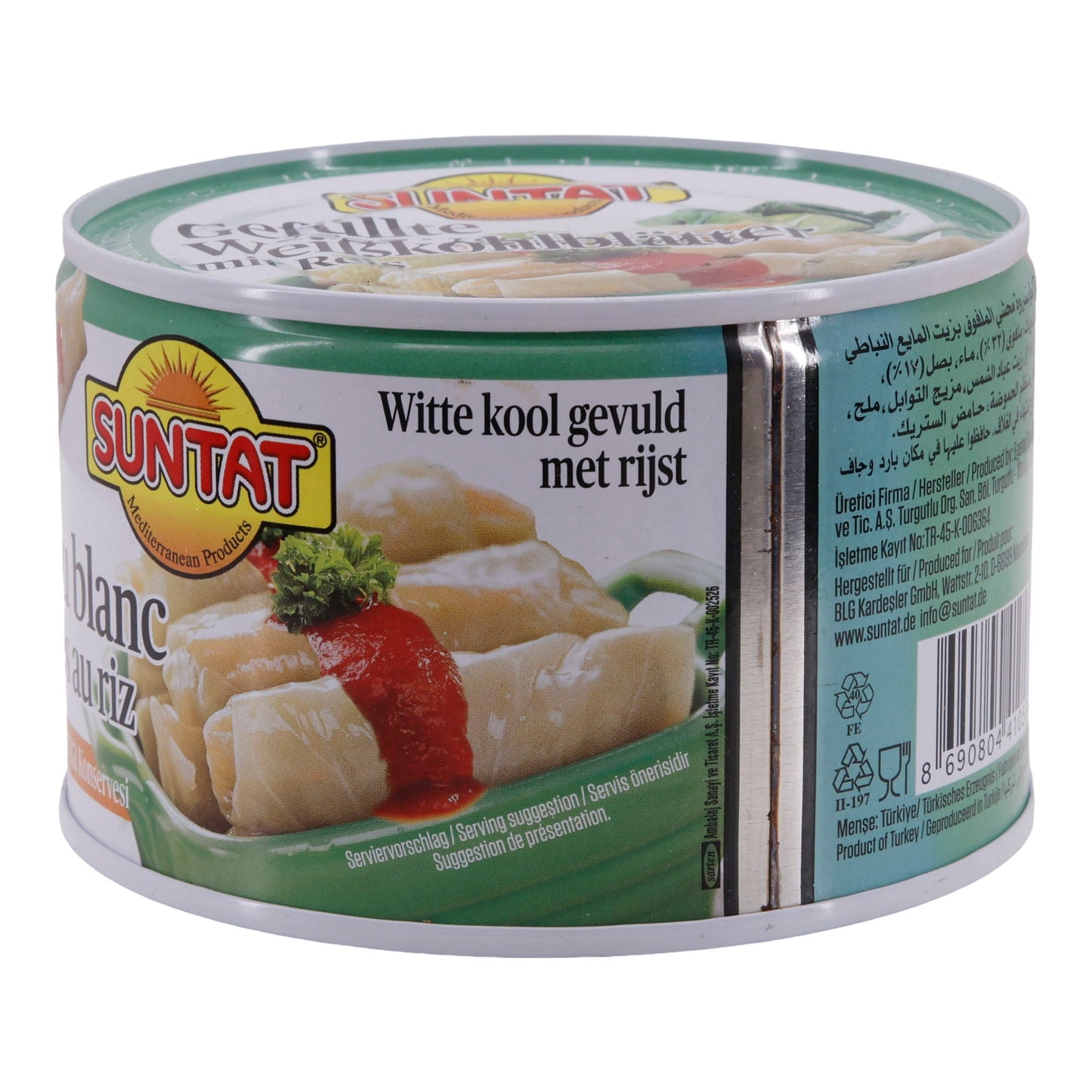 Foglie di cavolo bianco ripiene Suntat | Verdure | Lahana Sarma Konservesi | 425 g