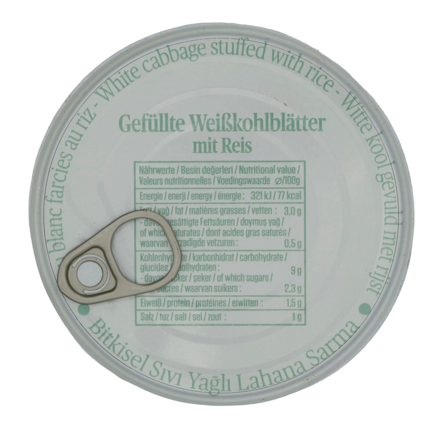 Foglie di cavolo bianco ripiene Suntat | Verdure | Lahana Sarma Konservesi | 425 g