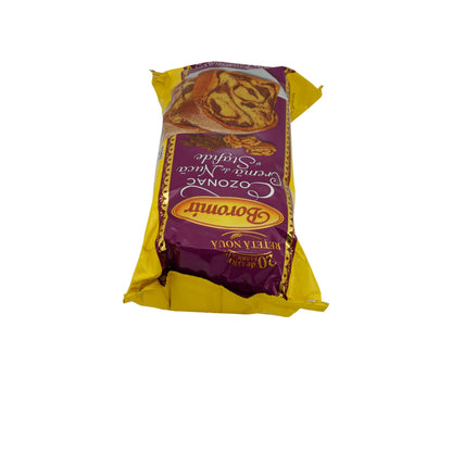 Gefülltes süßes Brot Boromir Cozonac Crema de Nuca și Stafide | Walnüsse & Rosinen | 450 g BOROMIR