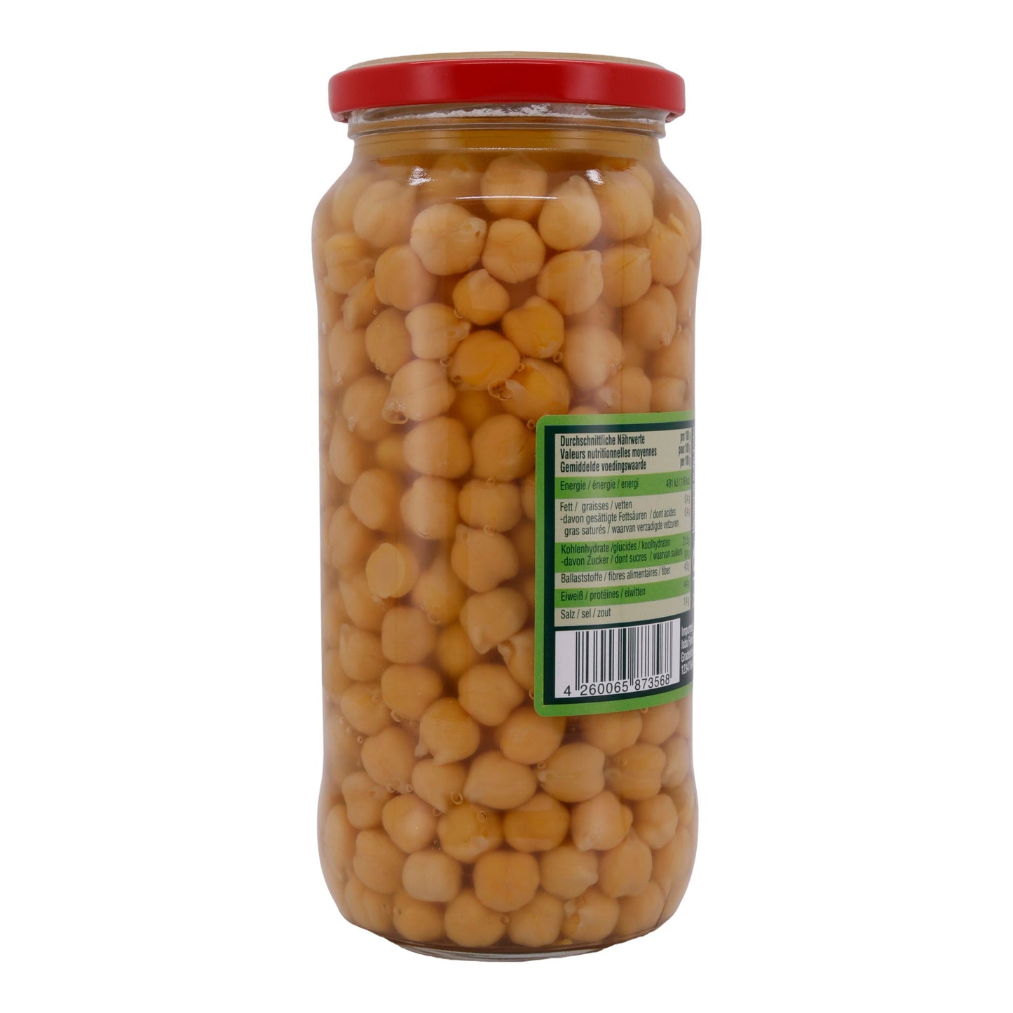 Gekochte kikkererwten Dere | In pekel | 580 g (uitgelekt gewicht 400 g)