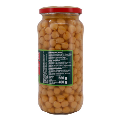 Gekochte kikkererwten Dere | In pekel | 580 g (uitgelekt gewicht 400 g)