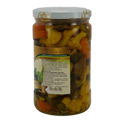 Gemischtes Gemüse 1&1 | Mixed Pickled Vegetables | Aromatisch eingelegt | 640 g