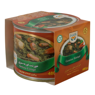 Gemüse Eintopf Pamir | Orientalisch | mit Kräutern und roten Bohnen | 480 g Dose PAMIR