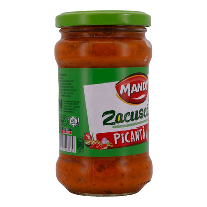 Gemüsecreme Mandy Foods Zacuscă Picantă | Pikant | Aus Auberginen und Paprika | 300 g