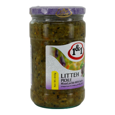 Gemüsemix 1&1 Lit'teh Pickle | Eingelegt | mit Kräutern | 640 g Glas - Taste Your World