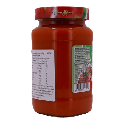 Preparazione di verdure Olinesa Ljutenica | in stile fatto in casa | Preparazione tradizionale di verdure dolci | 520 g