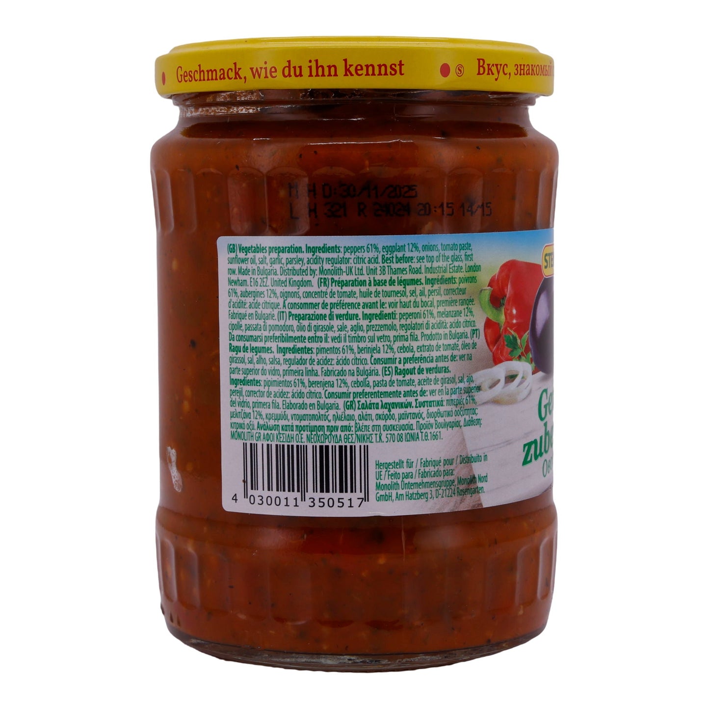 Gemüsezubereitung Steinhauer | Gemüse | pikant | 550 g