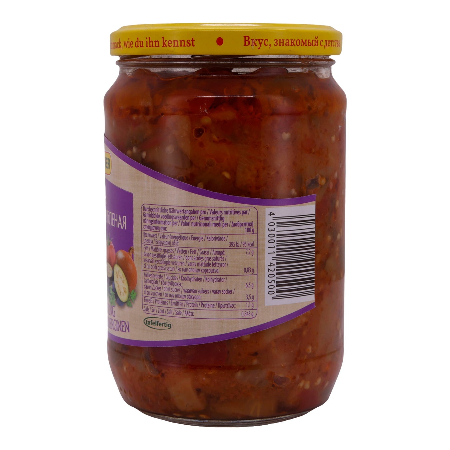 Gemüsezubereitung Steinhauer | Mit Auberginen | Vegan & vielseitig | 650 g