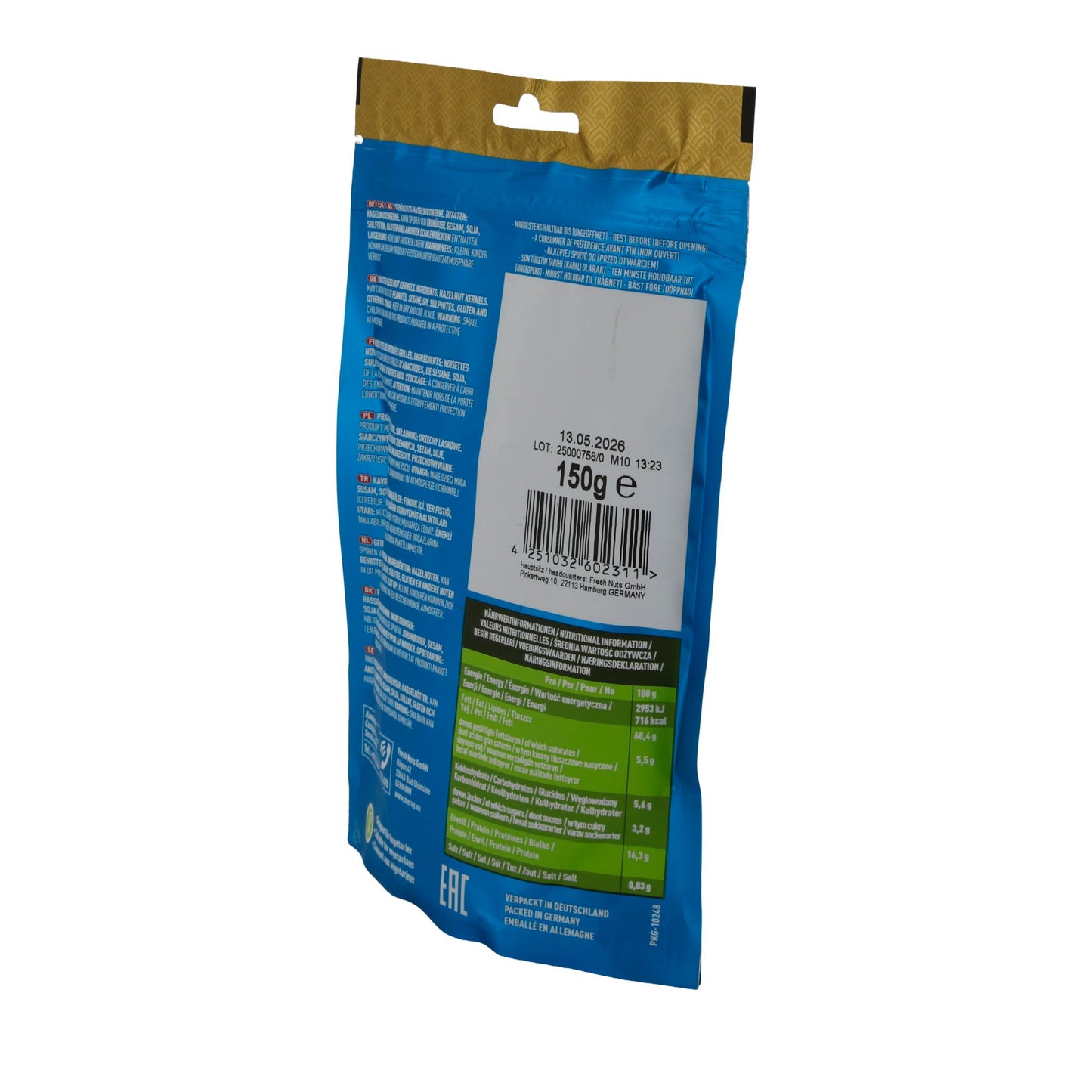 Geröstete Haselnusskerne Meray | Nüsse | 150 g