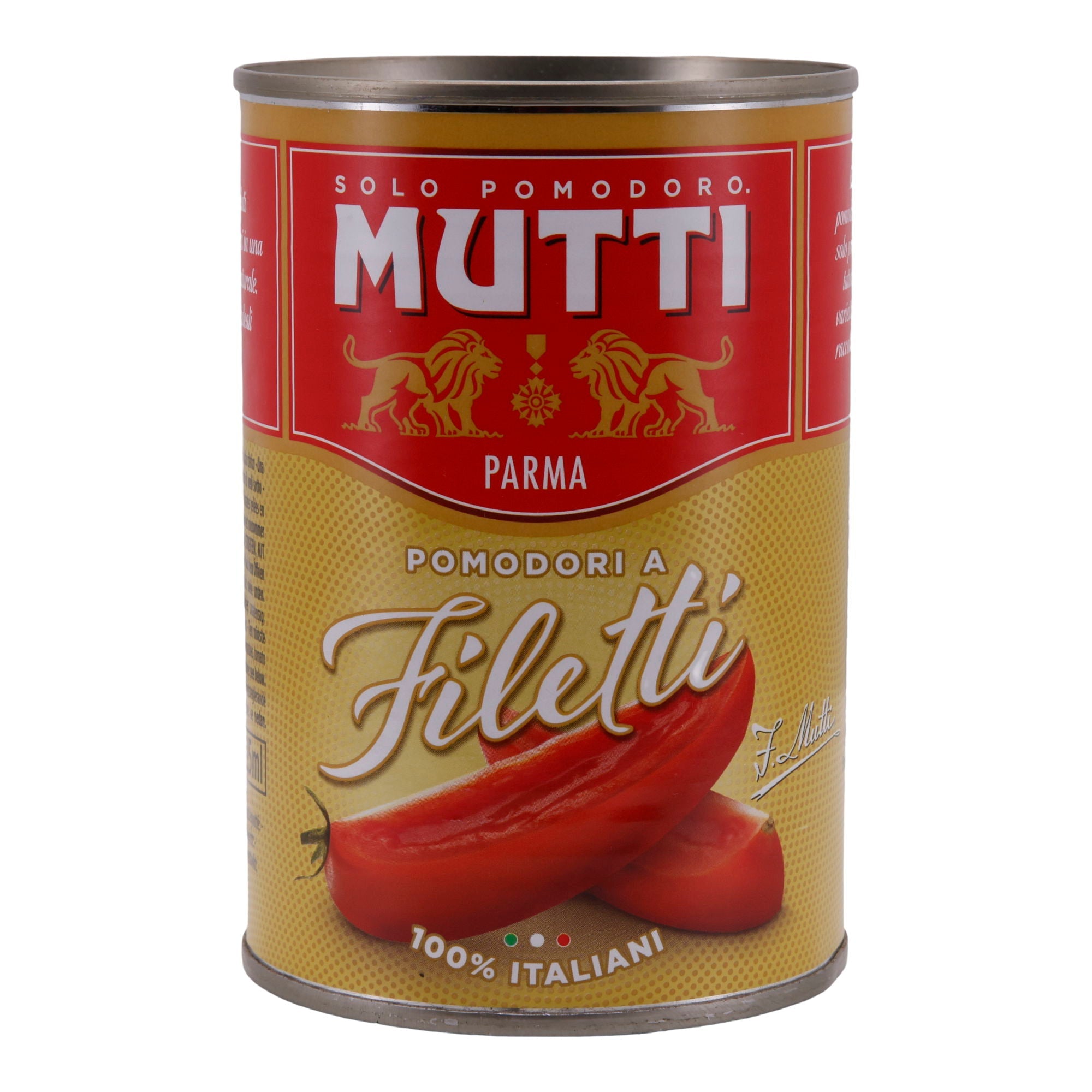 Geschälte Tomaten Mutti | Pomodori a Filetti | In Filetform | 400g - Taste Your World