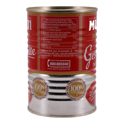 Geschilde tomaten Mutti | Zonrijp | Authentieke smaak uit Italië | 400 g