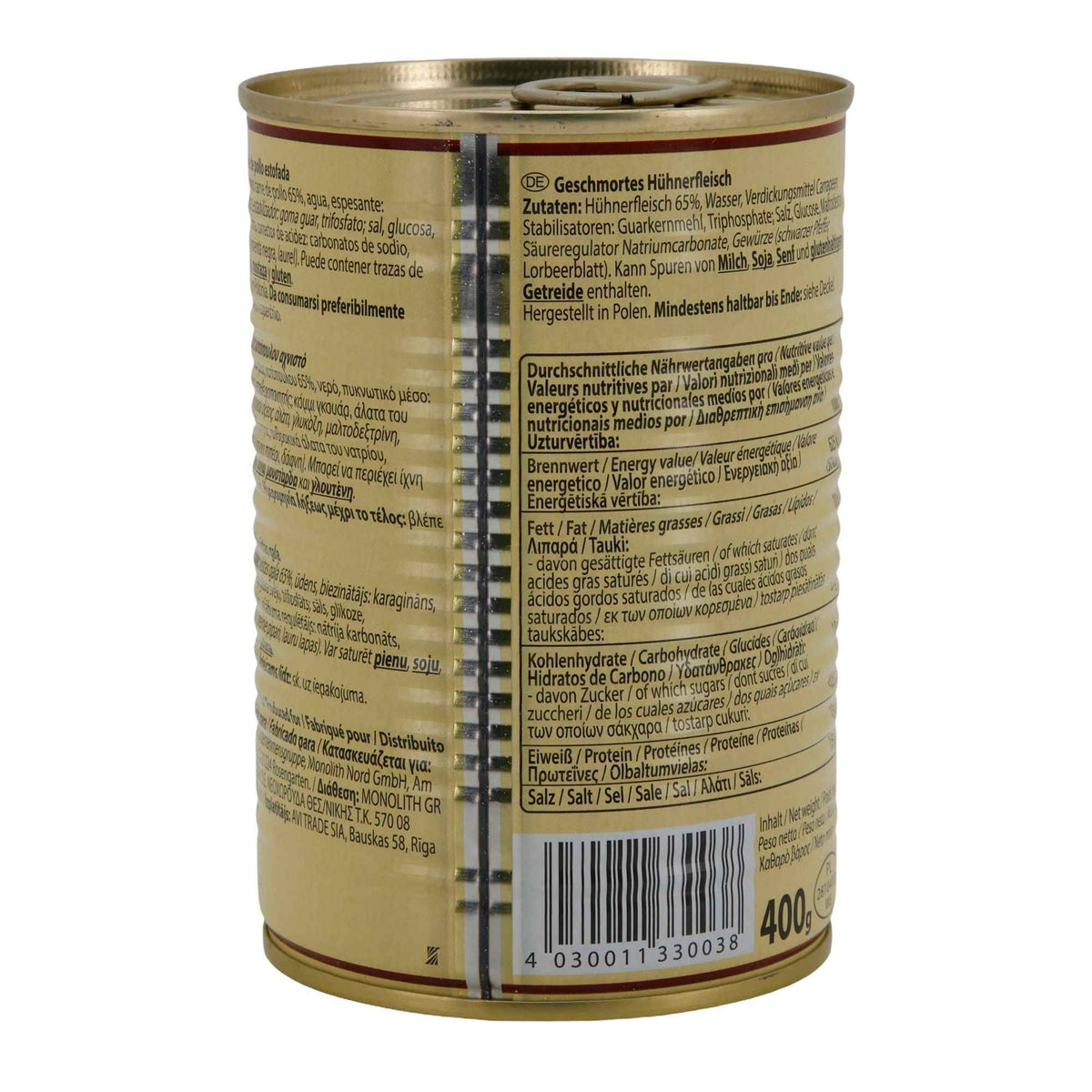 Geschmortes Hühnerfleisch Marke No.1 | Fleisch | 400 g