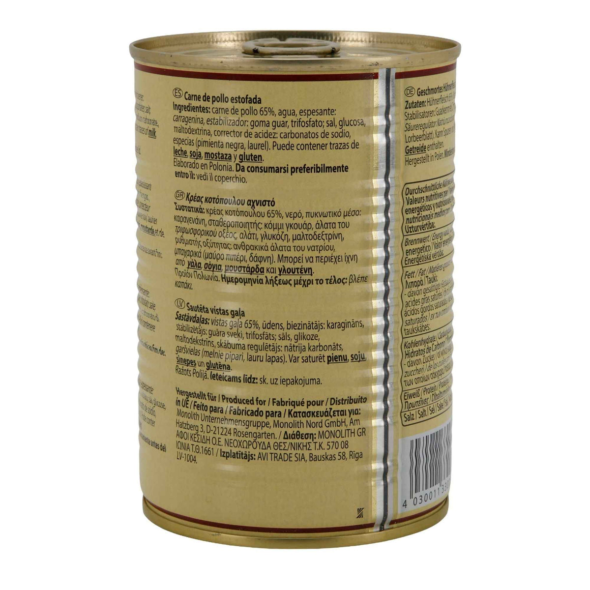 Geschmortes Hühnerfleisch Marke No.1 | Fleisch | 400 g