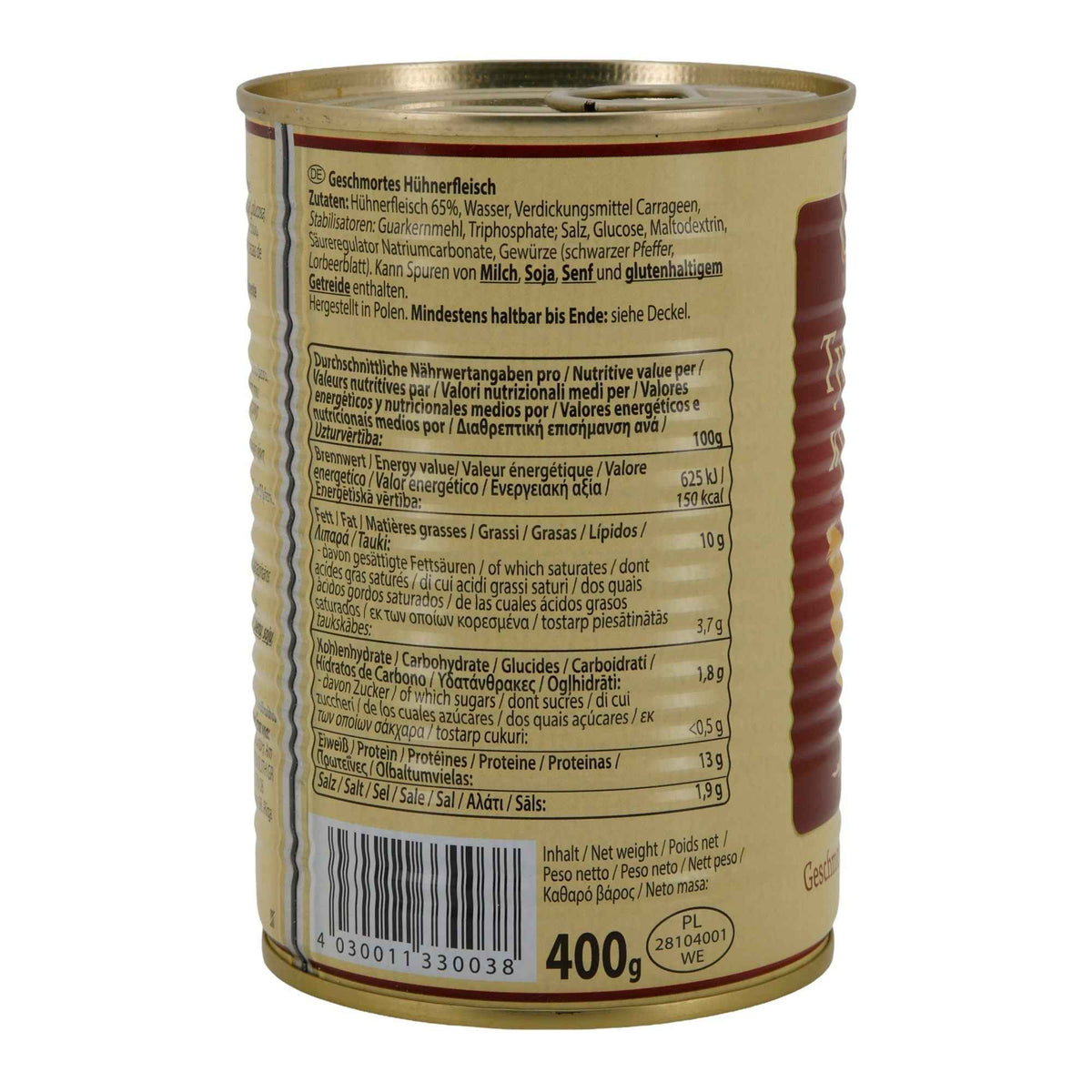 Geschmortes Hühnerfleisch Marke No.1 | Fleisch | 400 g