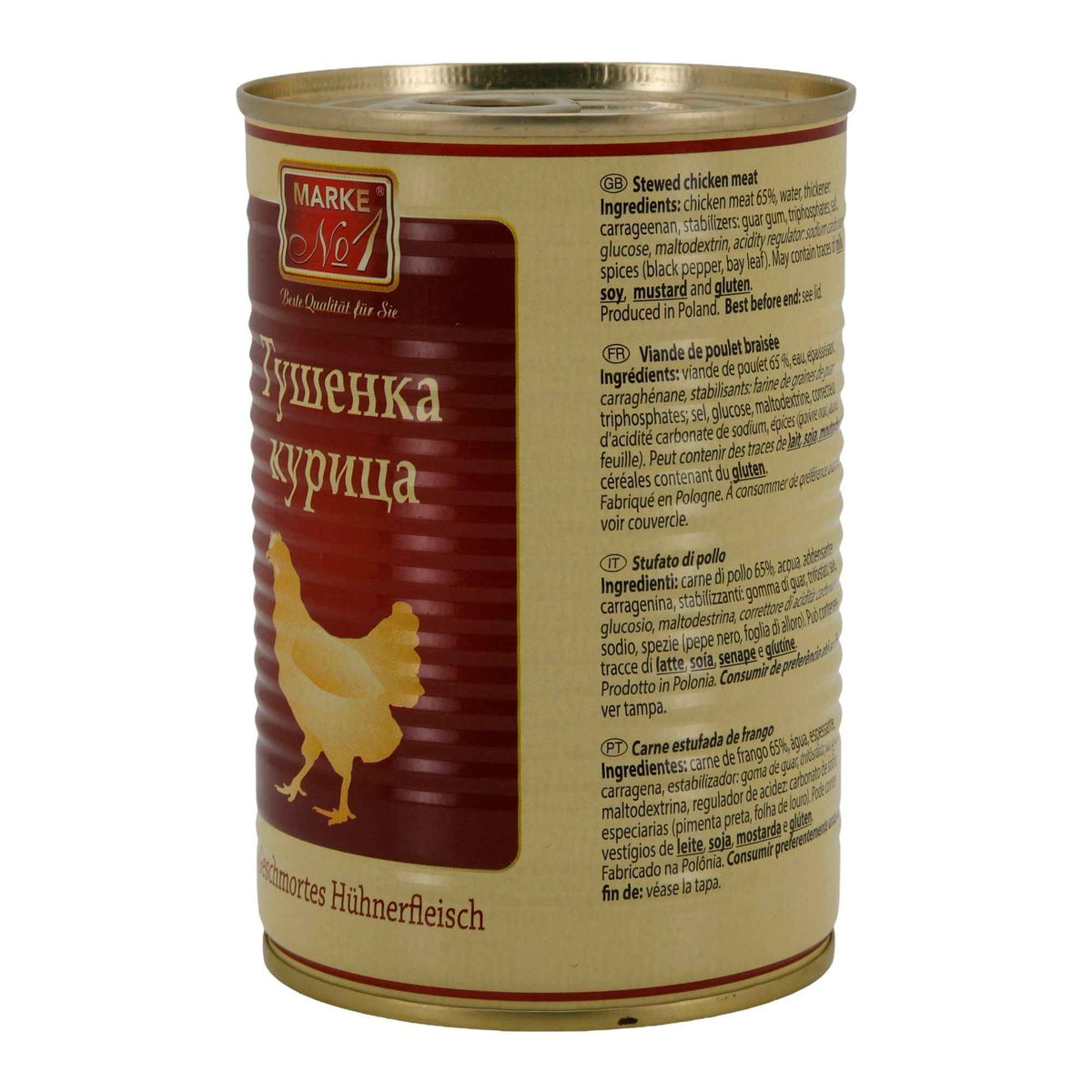 Geschmortes Hühnerfleisch Marke No.1 | Fleisch | 400 g