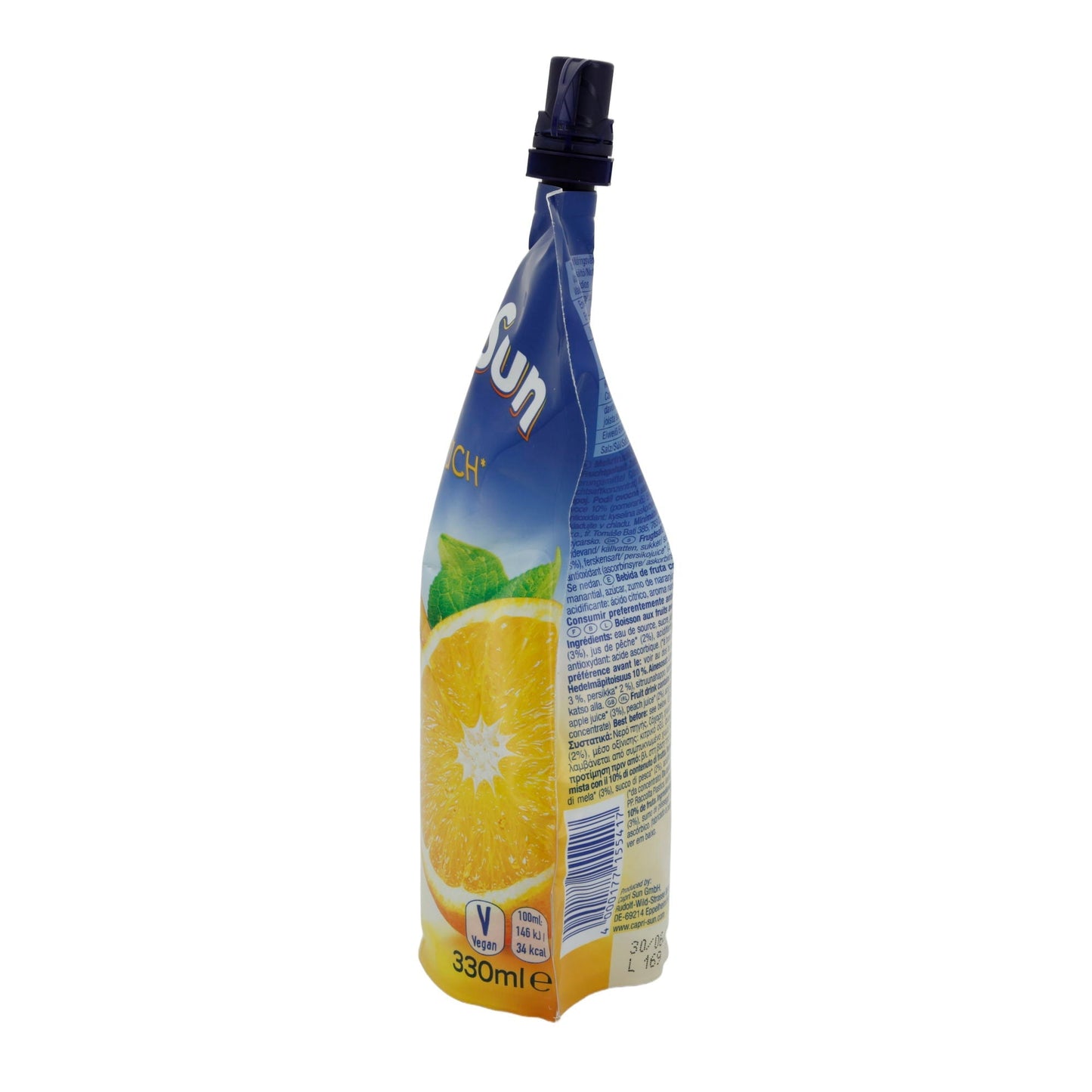 Getränk Capri-Sun | Orange & Peach | Fruchtiger Durstlöscher, Trinkbeutel | 330 ml CAPRI-SONNE