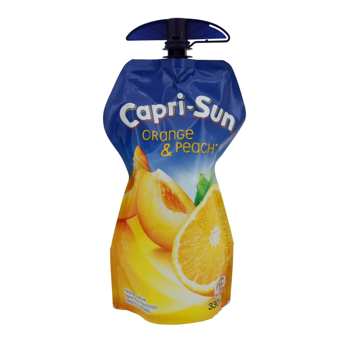 Getränk Capri-Sun | Orange & Peach | Fruchtiger Durstlöscher, Trinkbeutel | 330 ml CAPRI-SONNE