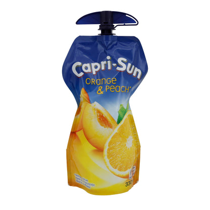 Getränk Capri-Sun | Orange & Peach | Fruchtiger Durstlöscher, Trinkbeutel | 330 ml CAPRI-SONNE