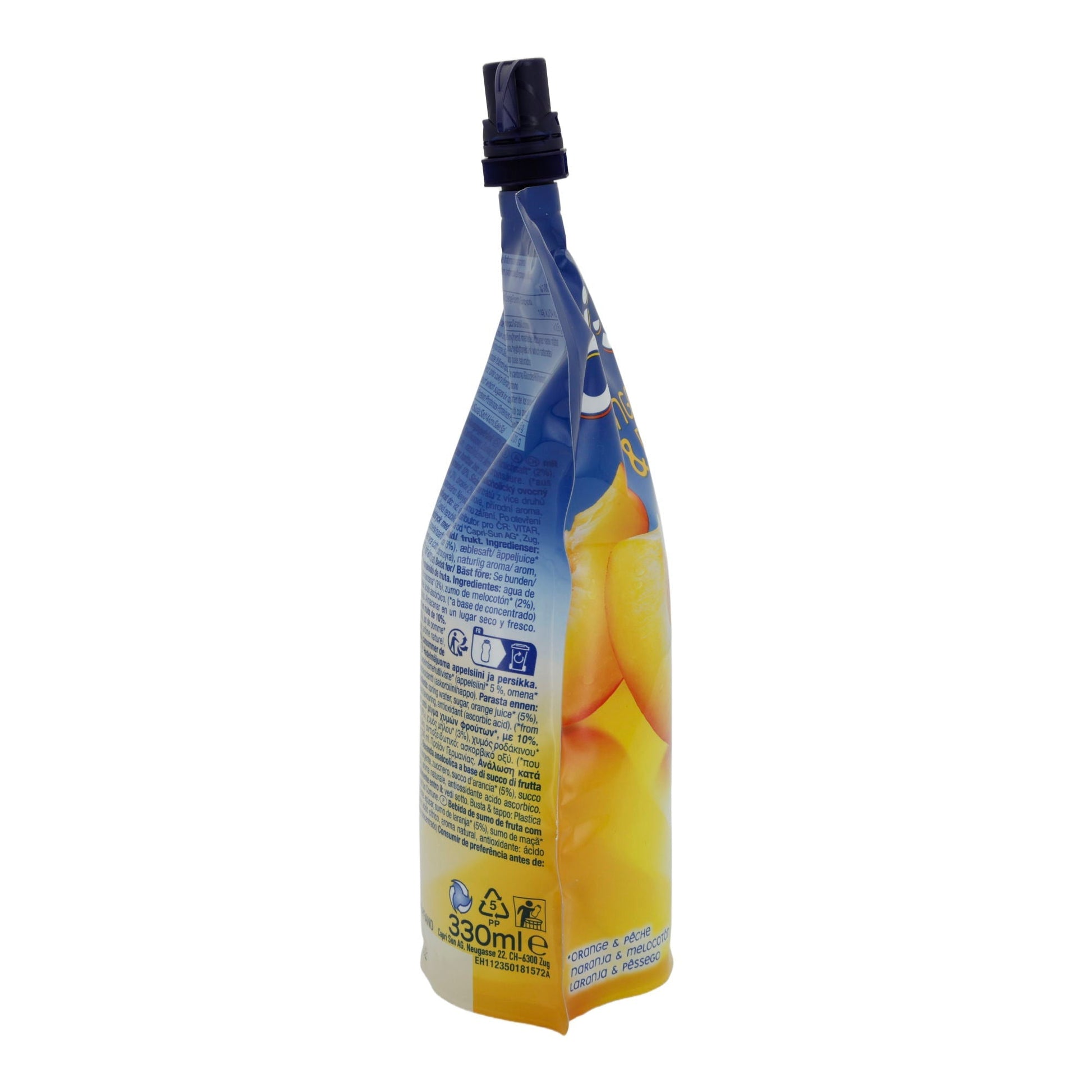 Getränk Capri-Sun | Orange & Peach | Fruchtiger Durstlöscher, Trinkbeutel | 330 ml CAPRI-SONNE