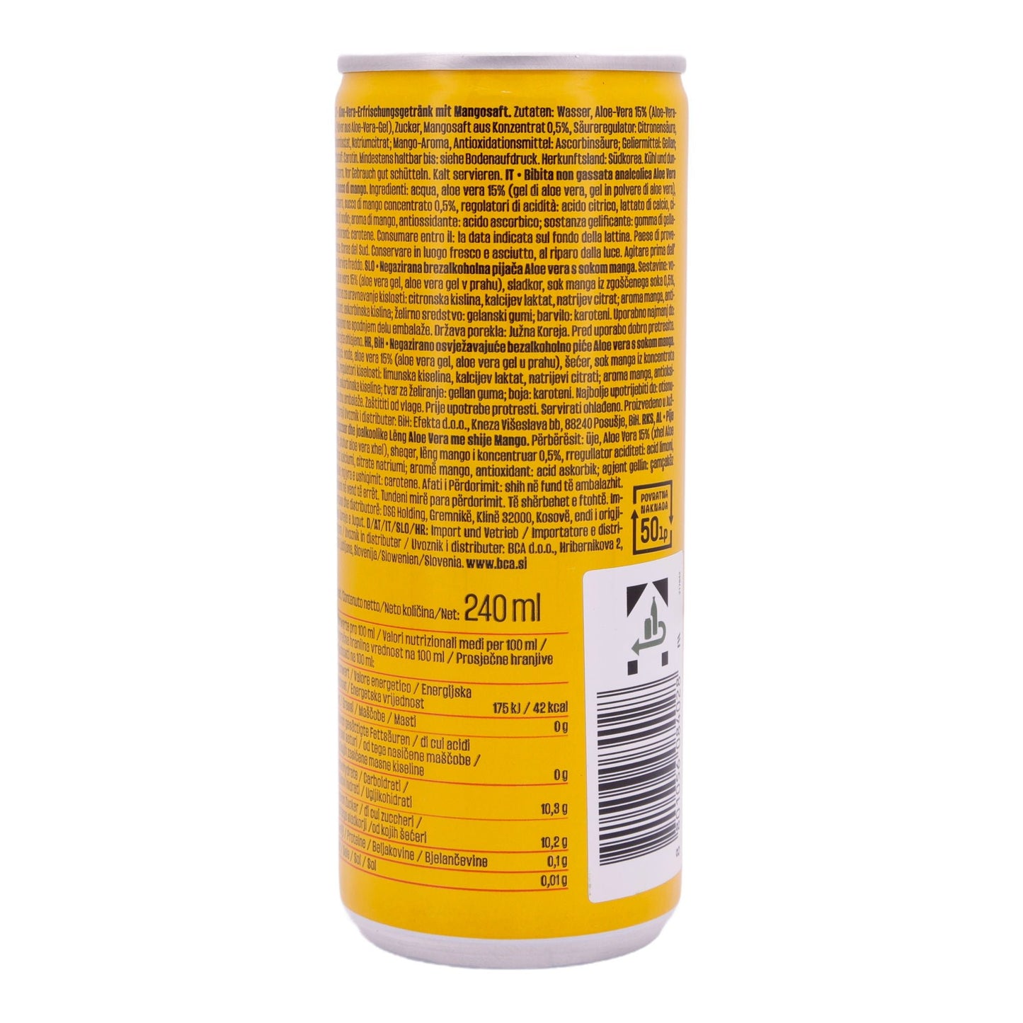 ALOE VERA REFRESHING DRINK WITH MANGO