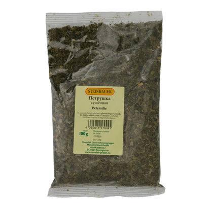 Getrocknete Petersilie Steinhauer | Gewürz | Intensives Aroma | 100 g Beutel