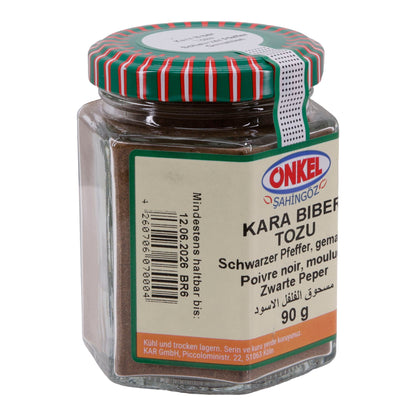 Gewürz Onkel Şahingöz Zwarte Peperpoeder | Gemalen Zwarte Peper | 90 g