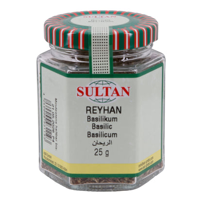 Sultan Basil - Dried Basil, 25 g glass 