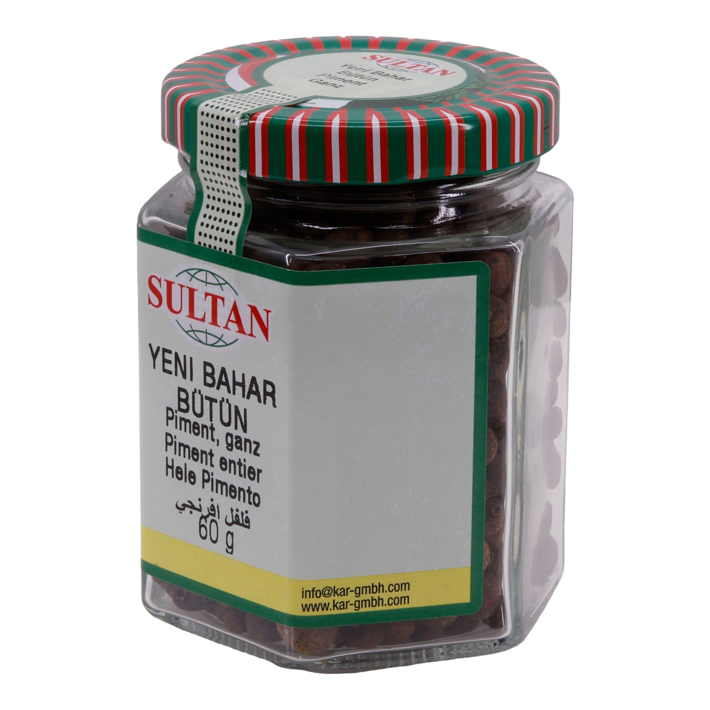 Gewürz Sultan Piment | ganz (Yeni Bahar) | vielseitig für süße und herzhafte Speisen | 60 g