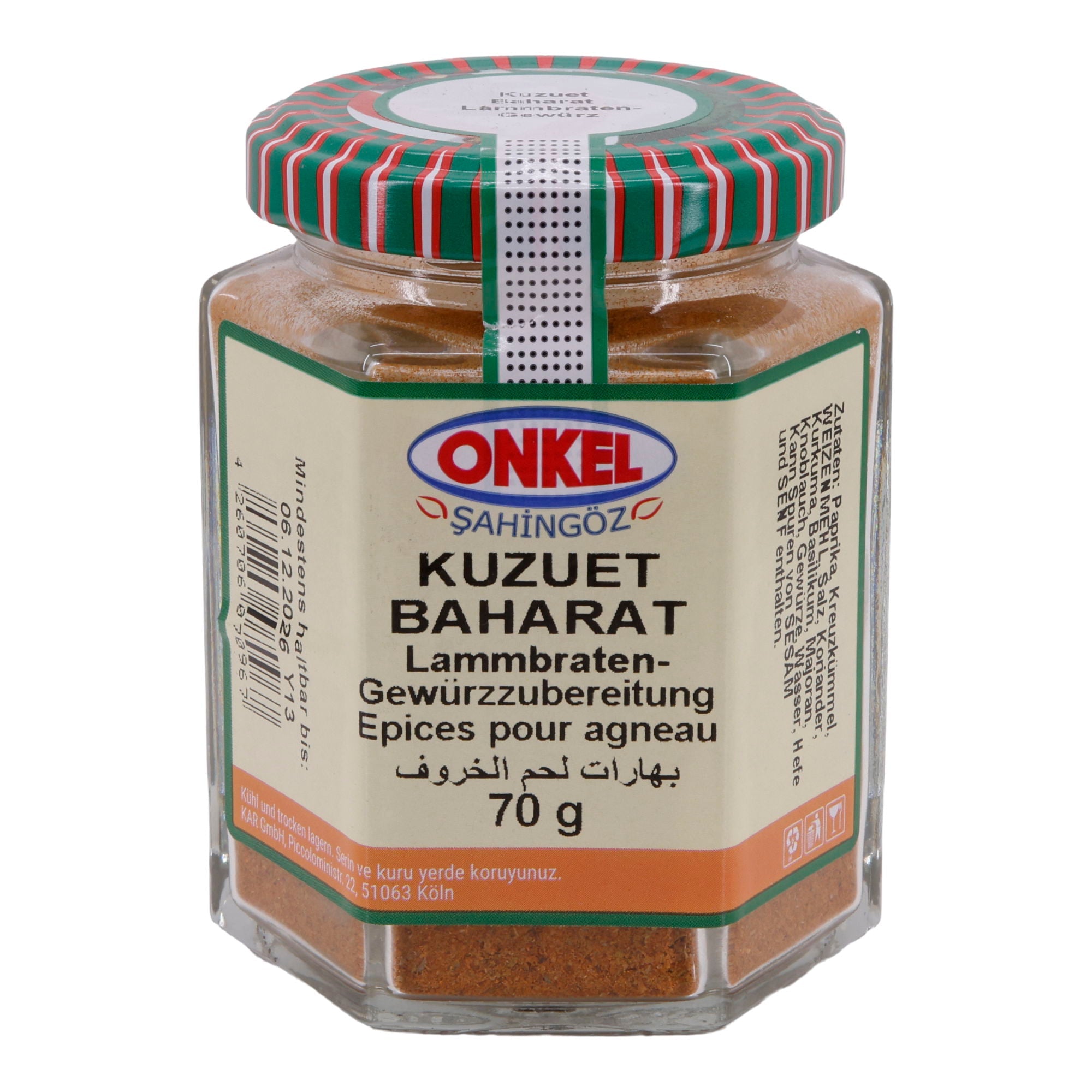 Gewürzmischung ONKEL Kuzuet Baharat | Für Lammbraten | 70 g - Taste Your World