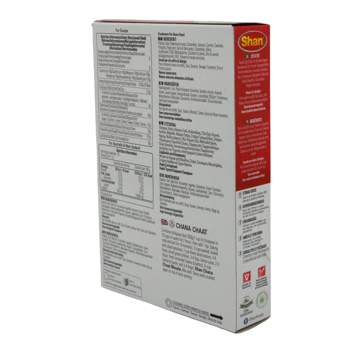 Kruidenmix Shan | Chana Chaat | Voor Kikkererwtensalade | 50 g