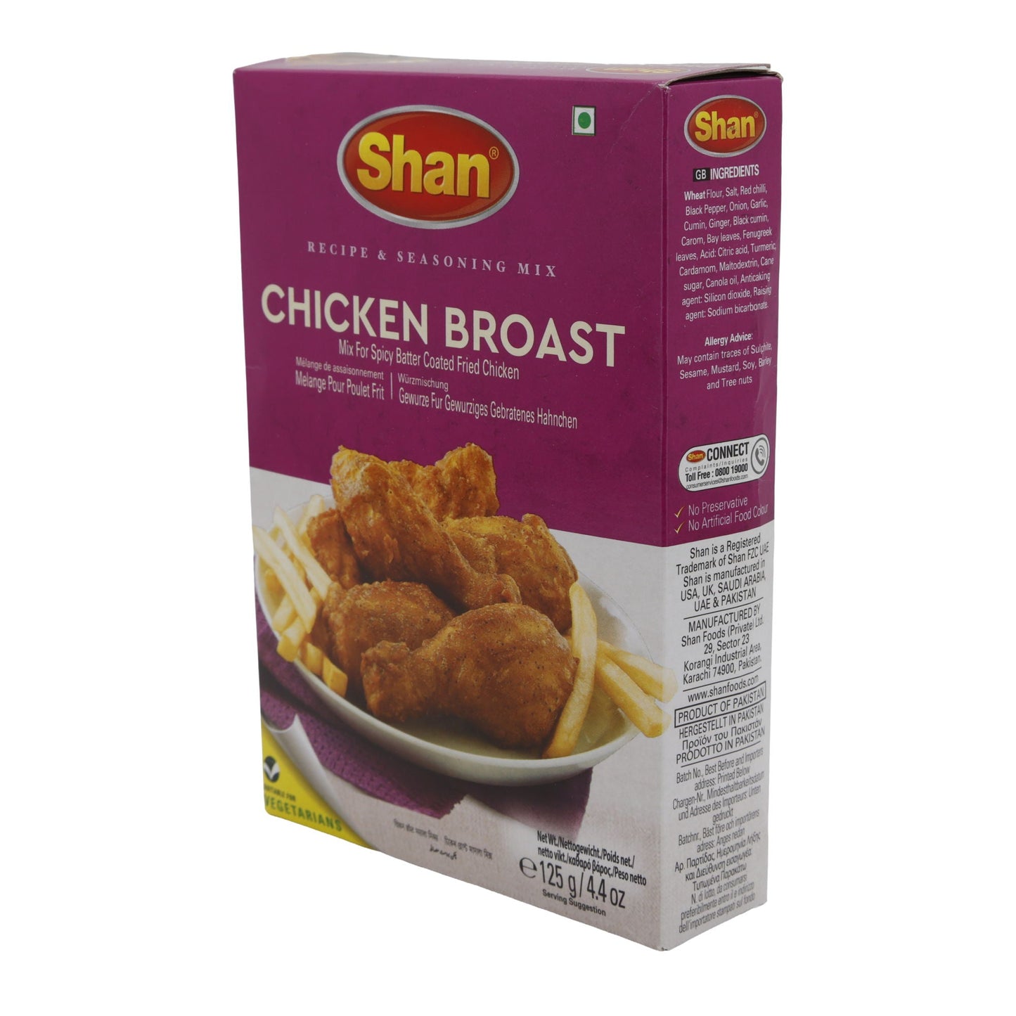 Kruidige mix Shan | Chicken Broast | Pittige paneerlaag voor krokante kip | 125 g