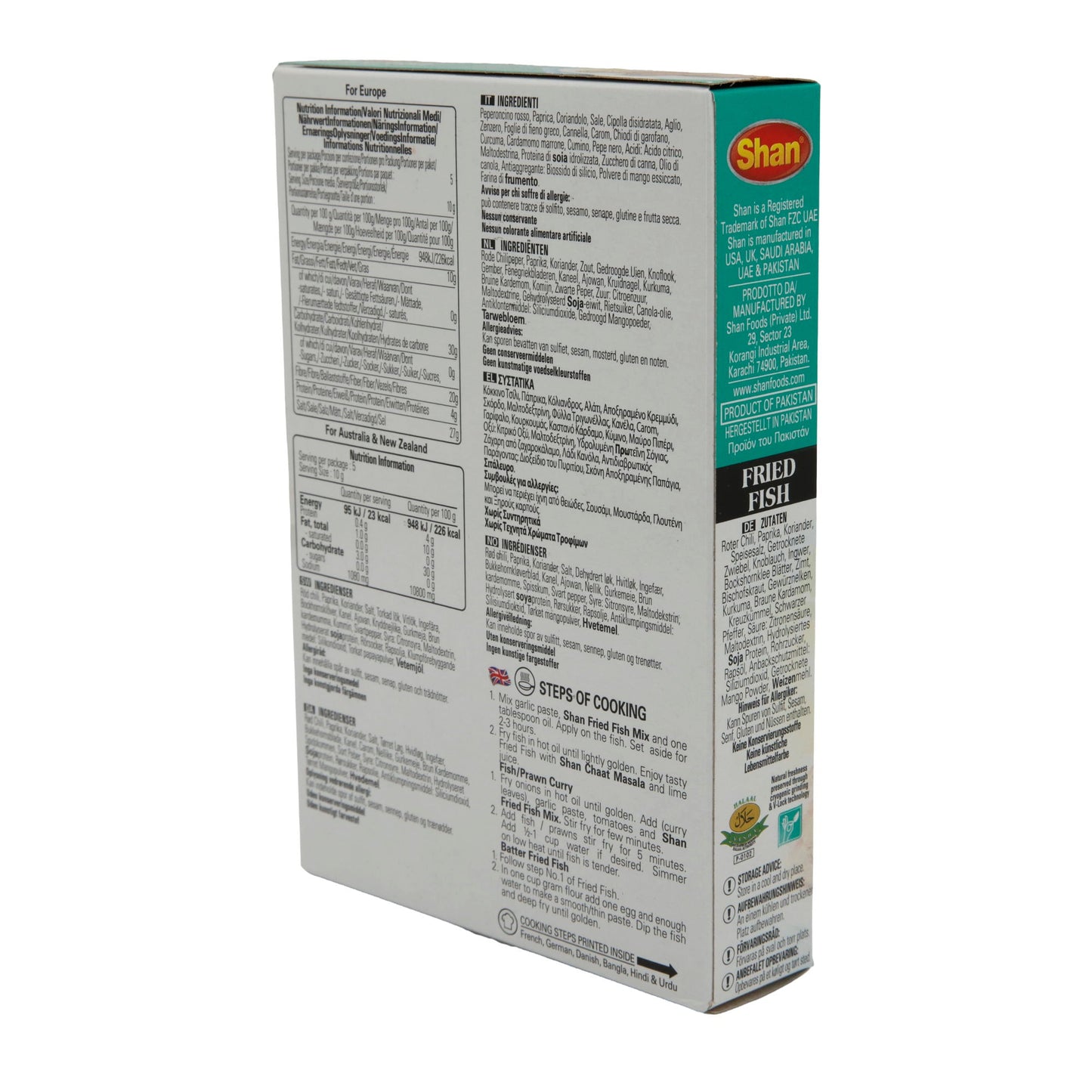Gewürzmischung Shan | Fried Fish Gewürzmischung | Würzige Mischung für gebratenen Fisch | 50 g
