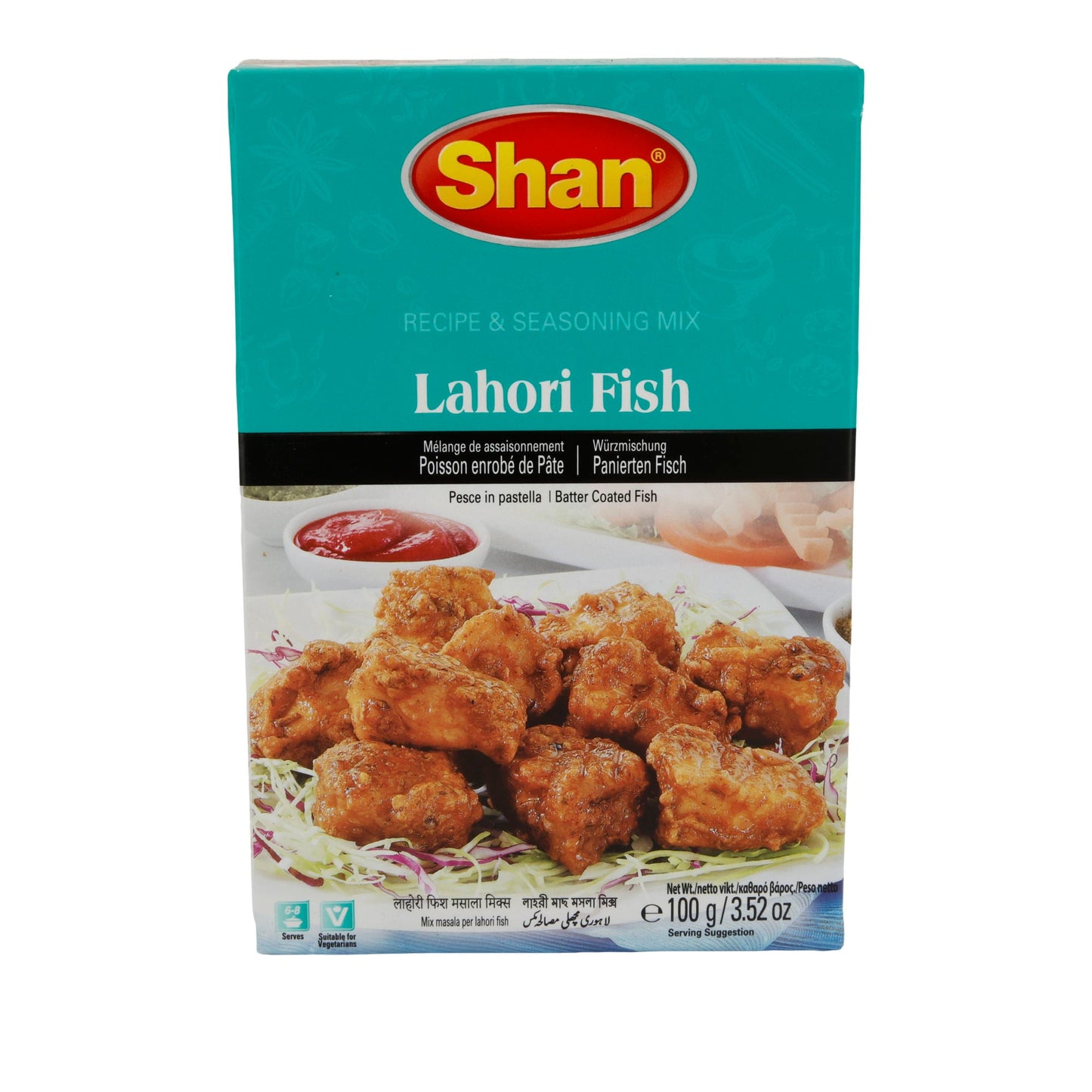 Kruidenmix Shan | Lahori Fish | Voor gepaneerde vis | 100 g