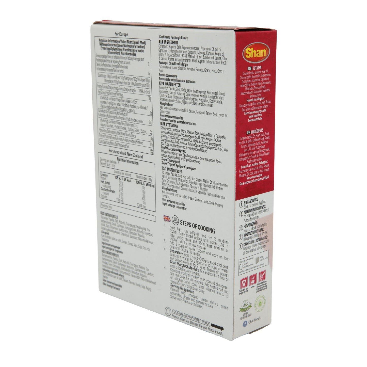 Gewürzmischung Shan | Murgh Cholay | Für Kichererbsen- und Hähnchen-Curry | 50g