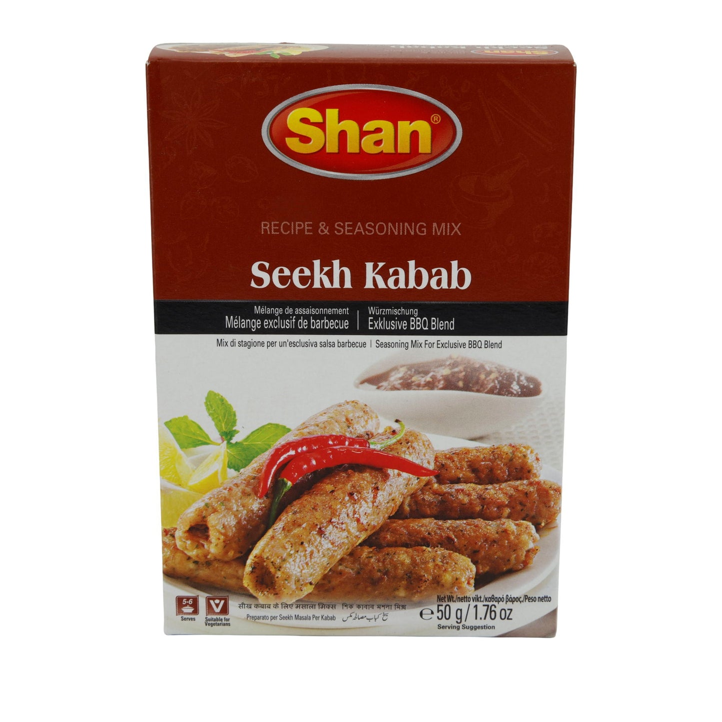 Kruidenmix Shan | Seekh Kabab | Exclusief, voor BBQ-genot | 50 g
