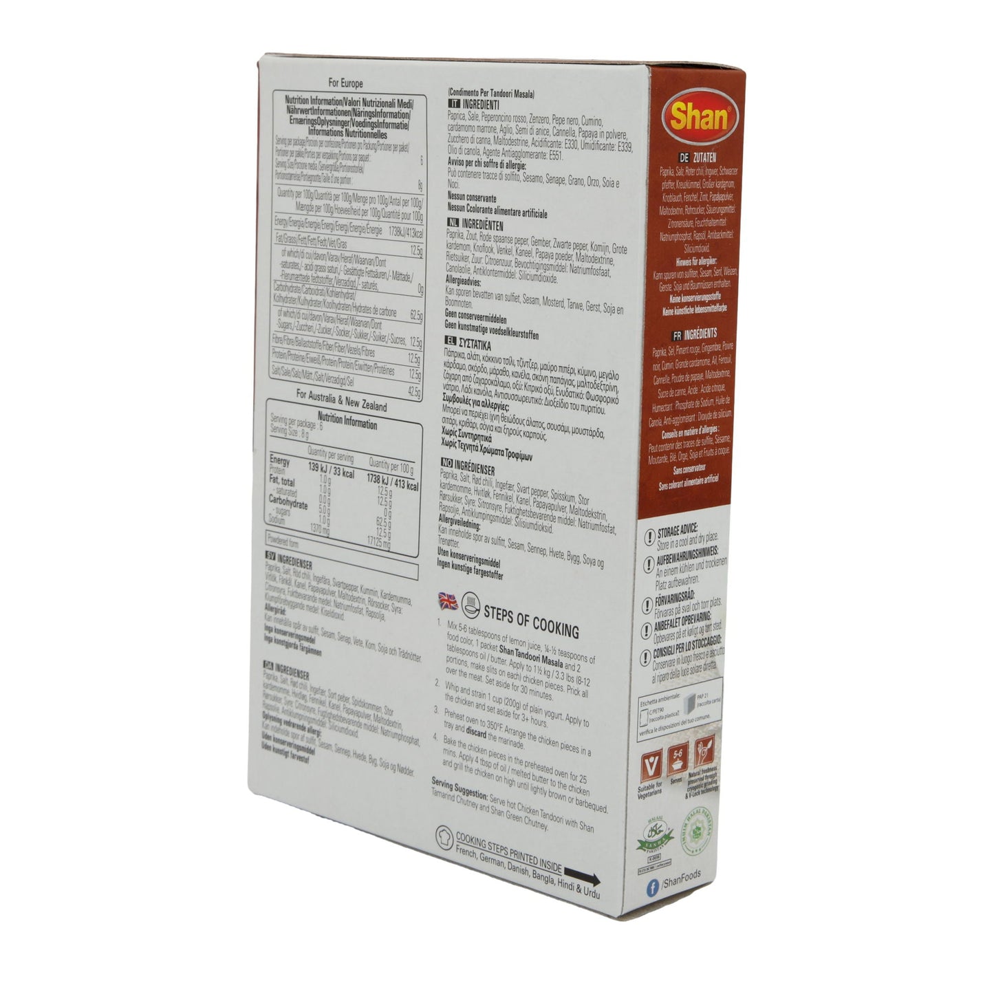 Kruidenmix Shan | Tandoori Masala | Voor Tandoori Kip | 50 g