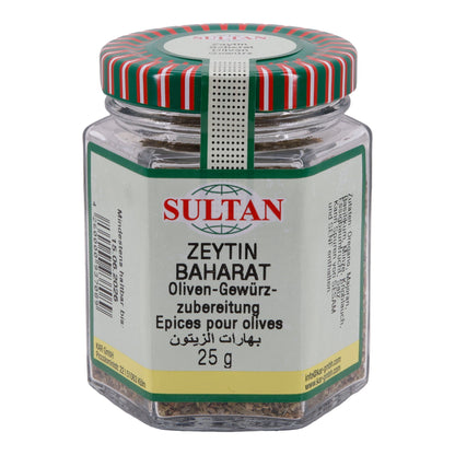 Miscela di spezie Sultan | Zeytin Baharat | Mediterraneo, per olive | 25 g