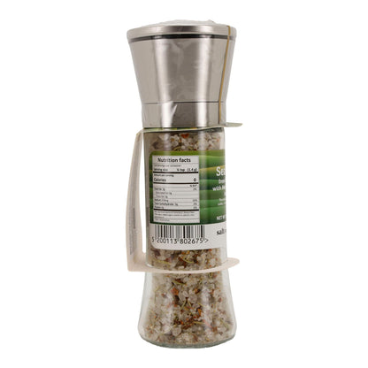 Gewürzmühle Salt Odyssey | Griechisches Meersalz mit mediterranen Kräutern | 160 g Mühle