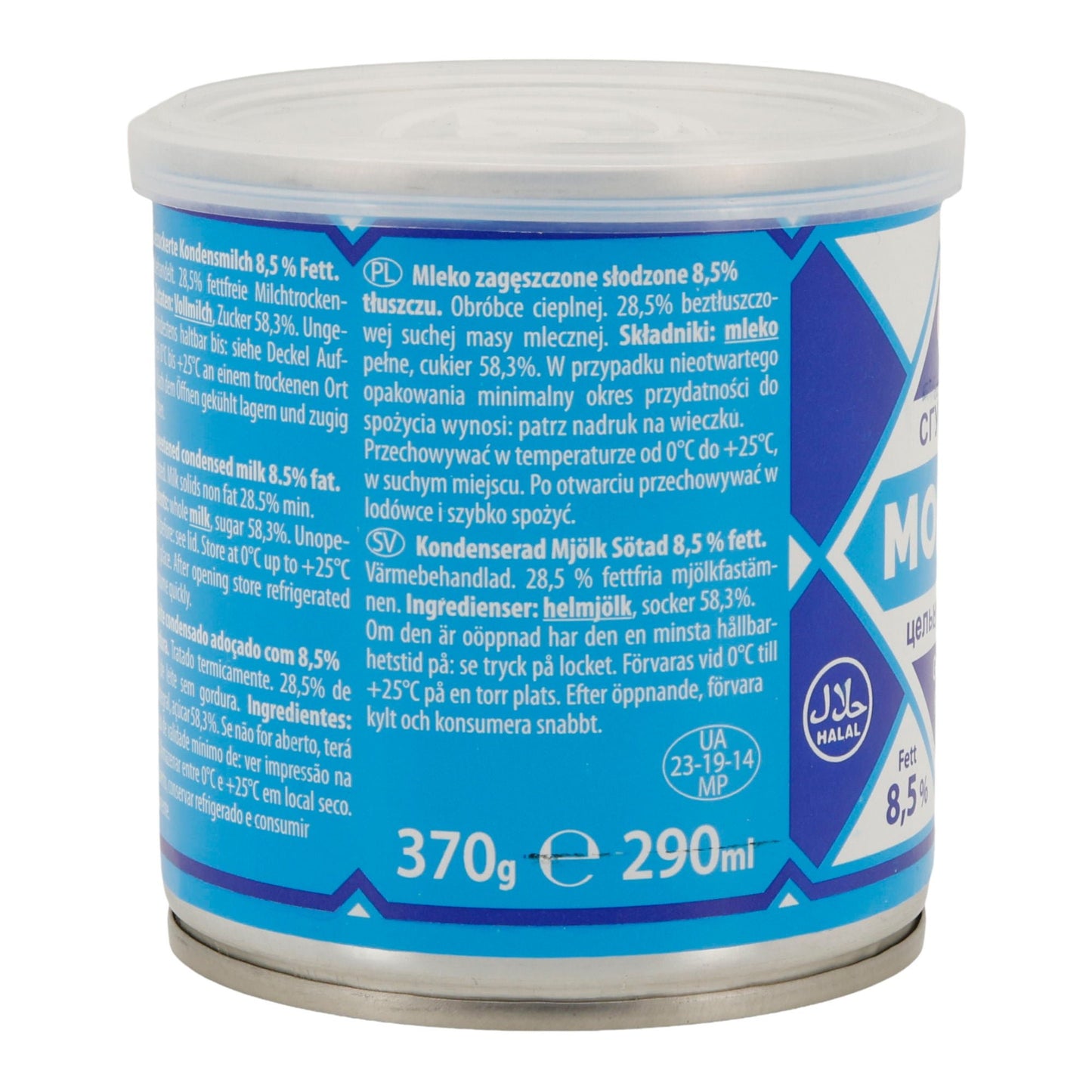 Gezuckerte Kondensmilch Leis | 8,5 % Fett | Cremig-süße Kondensmilch aus Vollmilch | 370 g (290 ml)