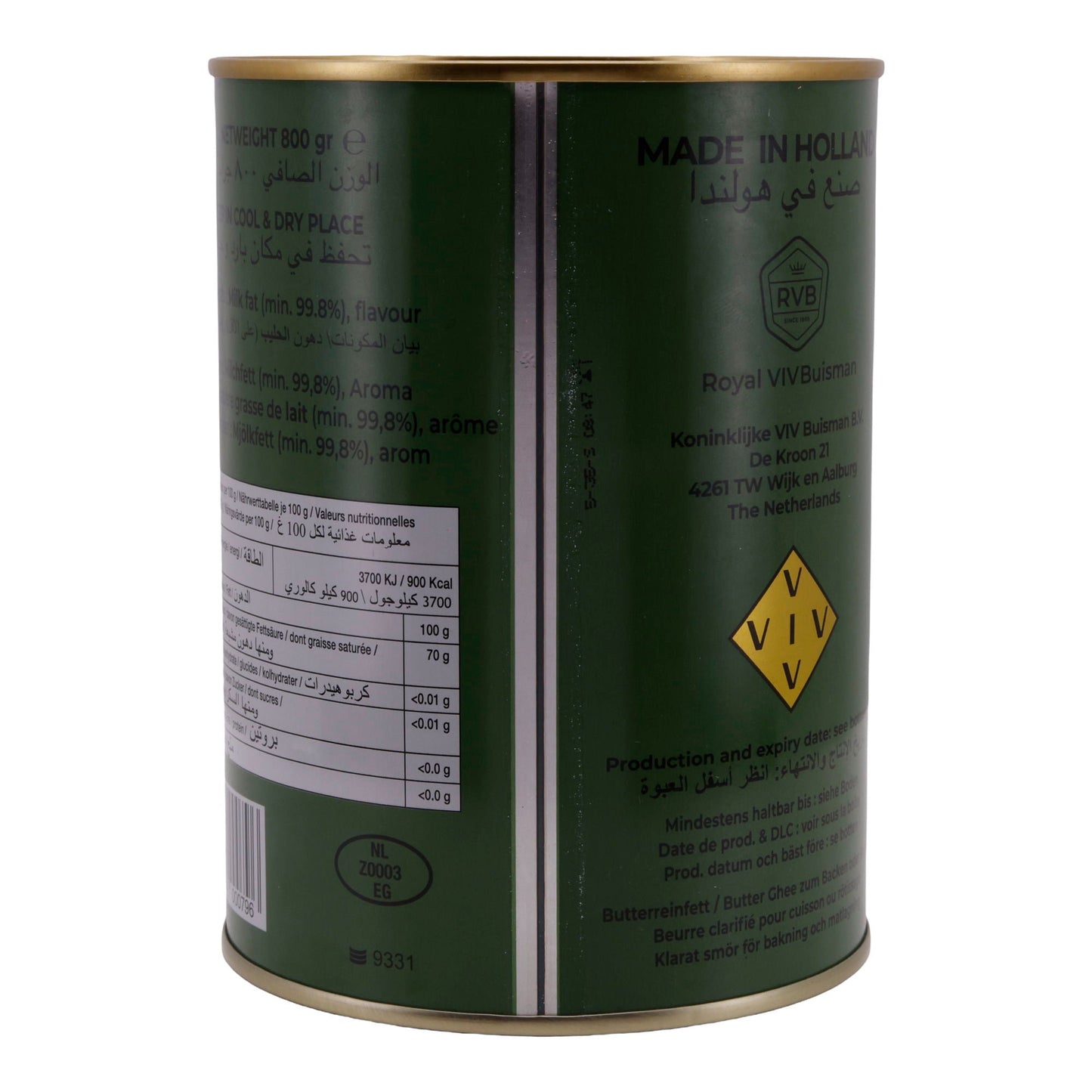 Ghee Gold Medal Boter | Geklaarde Boter | Van Koemelk | 800 g