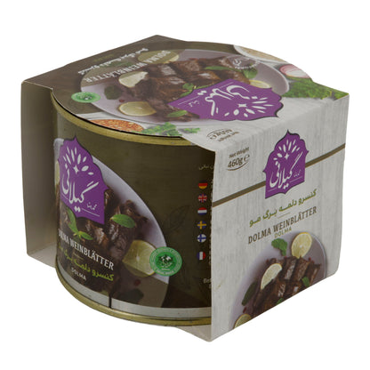 Gilani Dolma Weinblätter | Gefüllte Weinblätter mit Soja & Erbsen | 460 g | Orientalische Spezialität