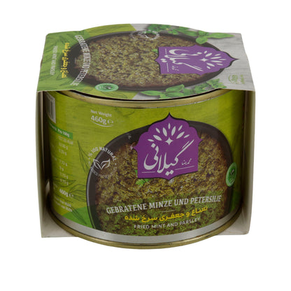 Gilani Gebratene Minze & Petersilie | Verzehrfertig | 100 % Natur | 460 g Dose Espido
